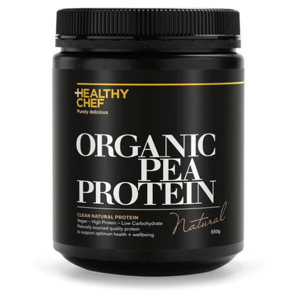 The Healthy Chef Organic Pea Protein Natural 550g Online