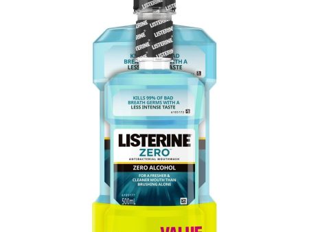 Listerine Mouthwash Zero 1L + 500ml on Sale