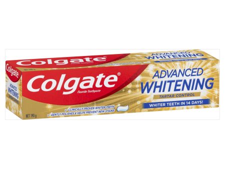 Colgate Toothpaste Advanced White Plus Tartar Control 190g Online