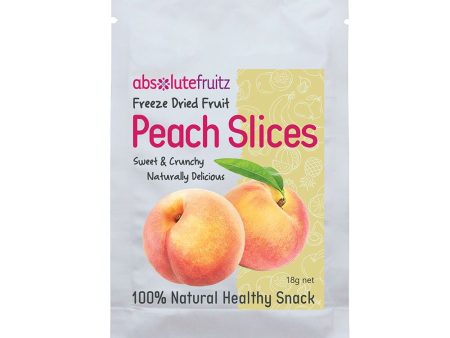 Absolute Fruitz Freeze Dried Peach Slices 18g For Sale