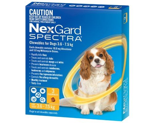 NexGard Spectra 3.6-7.5 kg 3s Online Sale