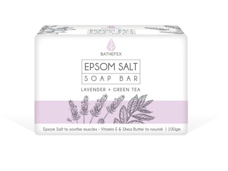 Bathefex Epsom Salts Soap Bar - Lavender + Shea Butter Online Hot Sale