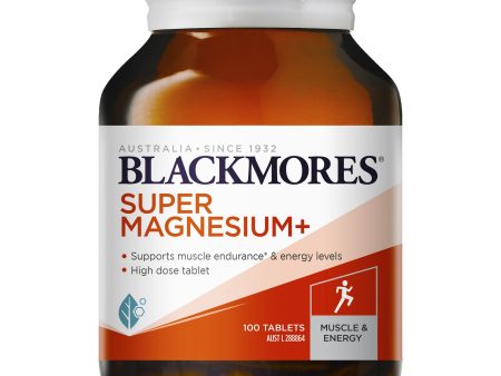 Blackmores Super Magnesium Plus 100 Tablets Hot on Sale