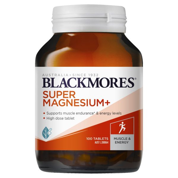 Blackmores Super Magnesium Plus 100 Tablets Hot on Sale