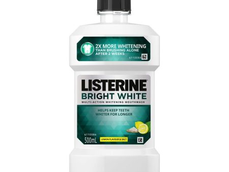 Listerine Bright White Mouthwash 500ml Fashion