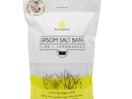 Bathefex Epsom Salts Bath 1.4 kg - Lime + Lemongrass Online Sale