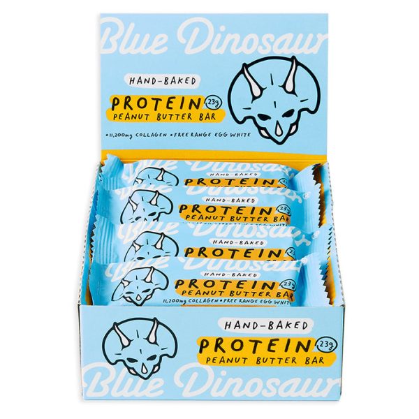 Blue Dinosaur Protein Bar Peanut Butter 60g x 12 Online Sale