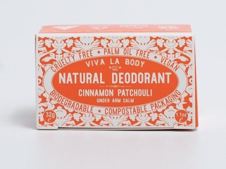 Viva La Body Natural Deodorant 32g Bar - Cinnamon Patchouli Online