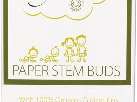 Simply Gentle Organic Paper Stem Buds Cotton Tips Fashion