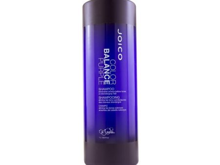 Joico Color Balance Purple Shampoo (Eliminates Brassy Yellow Tones on Blonde Gray Hair) 1000ml 33.8oz Online Hot Sale