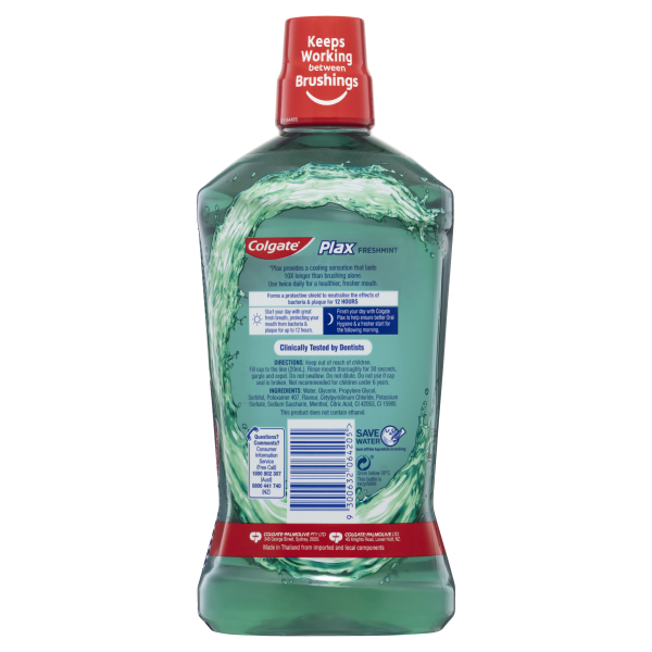 Colgate Mouthwash Plax Freshmint 1L Online now