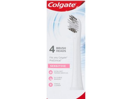 Colgate Power Brush Pro Clinical Sensitive Refills 4 Pack on Sale