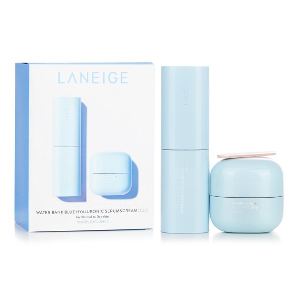 Laneige Water Bank Blue Hyaluronic (For Normal To Dry Skin) : 1x Serum 50ml 1.6oz + 1x Cream 50ml 1.6oz  2pcs Cheap