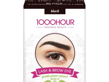 1000HOUR Plant Based Lash & Brow Dye Kit Light Brown Supply