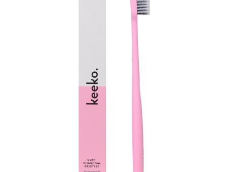 Keeko One Good Brush Soft Biodegradbale Toothbrush - Pink Cheap