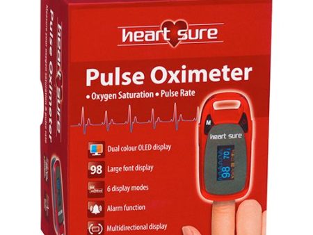 Heartsure Pulse Oximeter Sp02 Device Oxygen Saturation Fashion