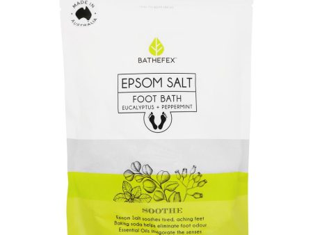 Bathefex Epsom Salts Foot Bath 750g - Eucalyptus + Peppermint Online Hot Sale