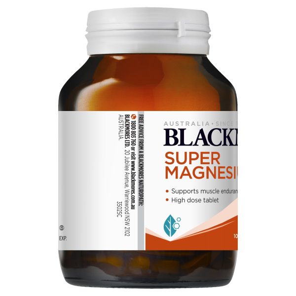 Blackmores Super Magnesium Plus 100 Tablets Hot on Sale