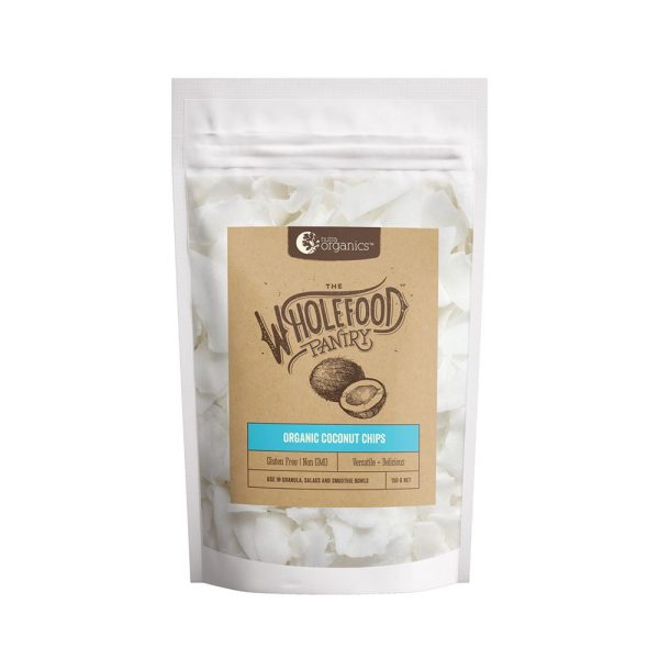 Nutra Organics The Wholefood Pantry Organic Coconut Chips 150g Hot on Sale