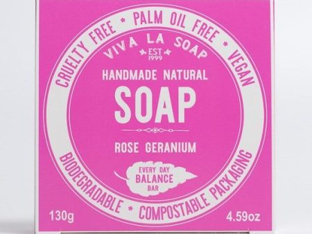 Viva La Body Balance Bar Rose Geranium Soap 130g Bar For Sale