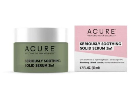 ACURE Seriously Soothing Solid Serum 3 in 1 50ml Online now