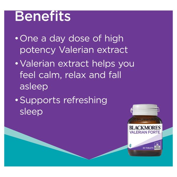 Blackmores Valerian Forte 2000mg 60 Tablets Online Sale