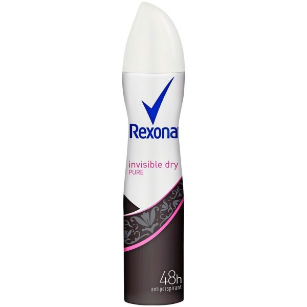 Rexona Antiperspirant Aerosol Deodorant Invisible Dry Pure 150ml Online now