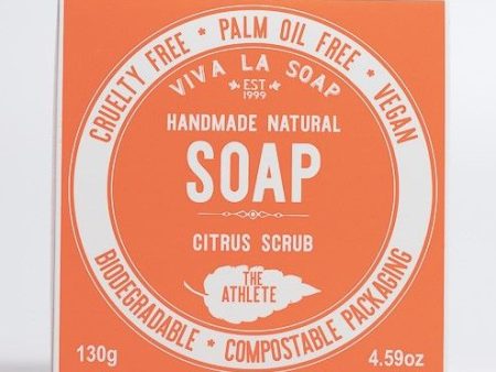 Viva La Body The Athlete Citrus Scrub Soap 130g Bar Online now