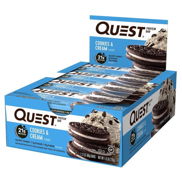 Quest Bars Cookies & Cream 12x60g For Discount