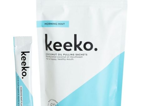 Keeko Morning Mint Oil Pulling Mouthwash 14 x 10ml on Sale