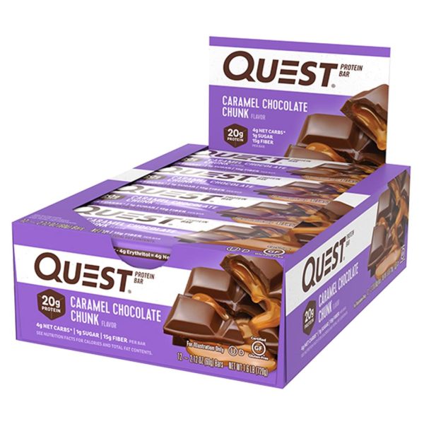 Quest Bars Caramel Chocolate Chunk 12x60g Sale