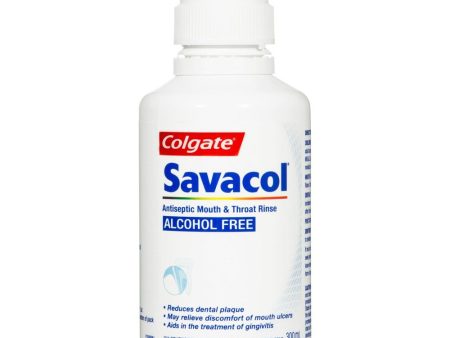 Colgate Savacol Mouthwash Alcohol Free 300ml Cheap