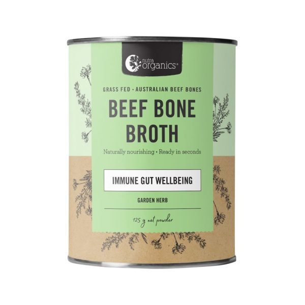 Nutra Organics Bone Broth Beef Garden Herb 125g For Cheap