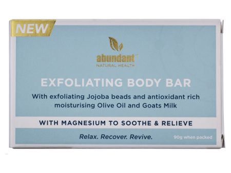 Abundant Natural Health Exfoliating Body Bar 90g Supply