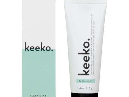 Keeko Superclean Charcoal Teeth Whitening Toothpaste Black Mint Flavour 113g Fashion