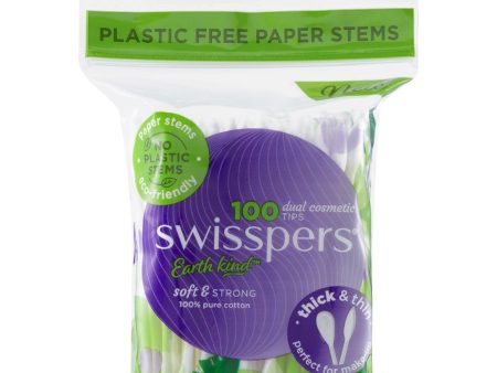 Swisspers Dual Cosmetic Tips Paper Stems 100 Pack Online Sale