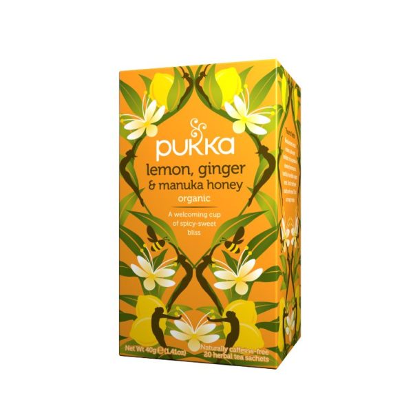 Pukka Lemon, Ginger & Manuka Honey X 20 Tea Bags Online