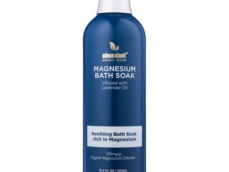 Abundant Natural Health Magnesium Bath Soak 500ml For Cheap