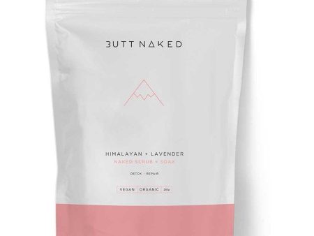 Butt Naked Body Himalayan + Lavender Scrub + Soak 260g For Discount