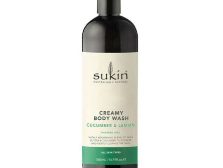 Sukin Signature Cream Body Wash Cucumber And Lemon 500ml For Discount