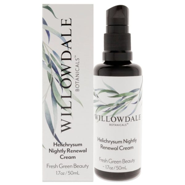 Willowdale Botanicals Helichrysum Nightly Renewal Cream by Willowdale Botanicals for Unisex - 1.7 oz Cream Hot on Sale