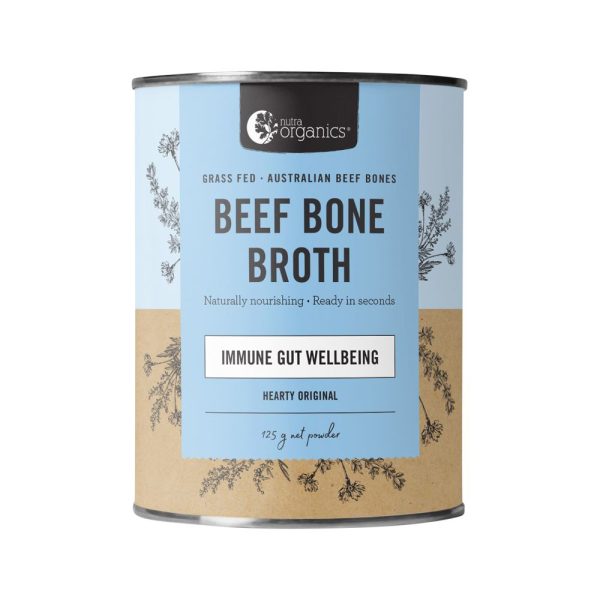 Nutra Organics Bone Broth Beef Hearty Original 125g For Sale