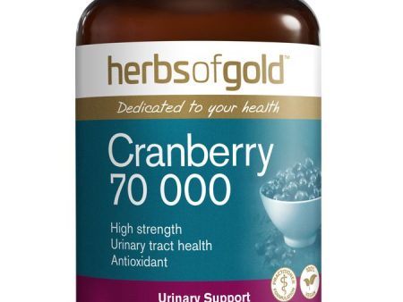 Herbs of Gold Cranberry 70000 50 Tablets Discount