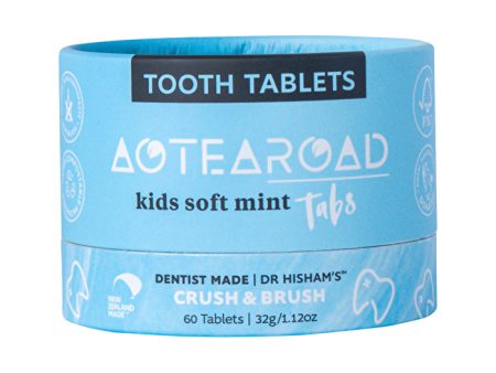 Aotearoad Tooth Tablets (Crush & Brush) Kids Soft Mint Tabs 60t Cheap