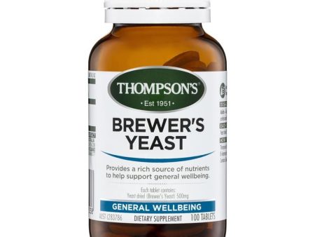 Thompson s Brewers Yeast 100 Tablets For Discount