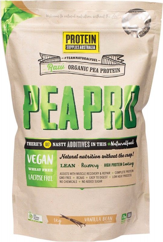 Protein Supplies Australia Peapro (Raw Pea Protein) Vanilla Bean 1 kg Supply